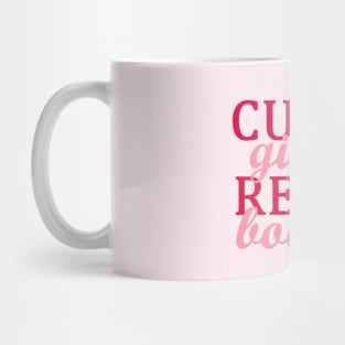 Pink Cute Girls Read Books Mug